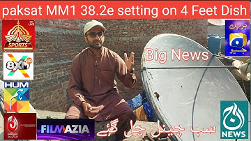 How to setting Paksat MM1 38.2e setting on 4 Feet Dish