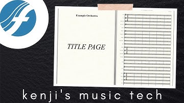 Creating a Title Page | Finale Encyclopedia