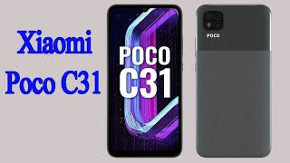 Poco C31  Official Look, Camera, Design, Specifications, Features,Price