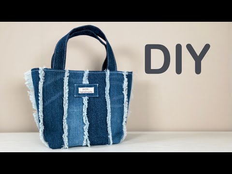 トートバッグの作り方】フリンジトートバッグ👜サイドまで
