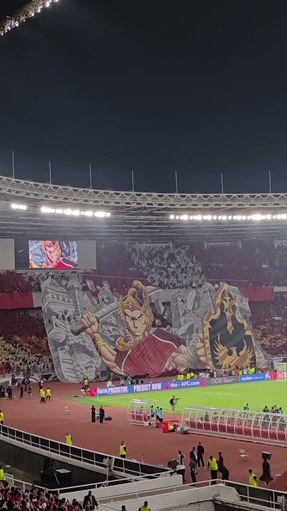 Koreografi suporter timnas indonesia #koreografi #timnasindonesia #indonesiavschina #pialadunia