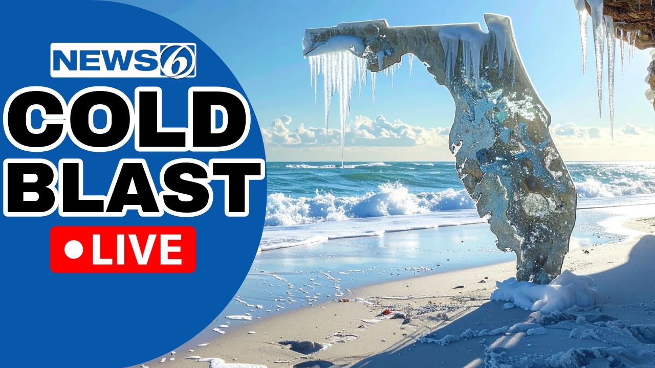 🔴NEWS 6 WEATHER LIVE AT 9:30 | Florida To See A 50 Degree Temperature ...
