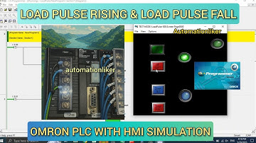 CX Programmer : Load Pulse Rising and Load Pulse Fall Omron PLC With CX Designer HMI Simulation