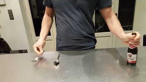 open a bottle with a spoon or a fork