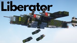 Working BOMBER plane in Minecraft!