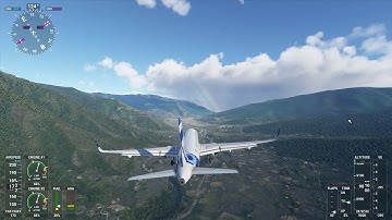 MSFS 2020 Landing Challenge - Paro (VQPR), Bhutan (the scarier version)