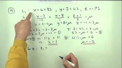 2016 Advanced Higher Mathematics      number 14
