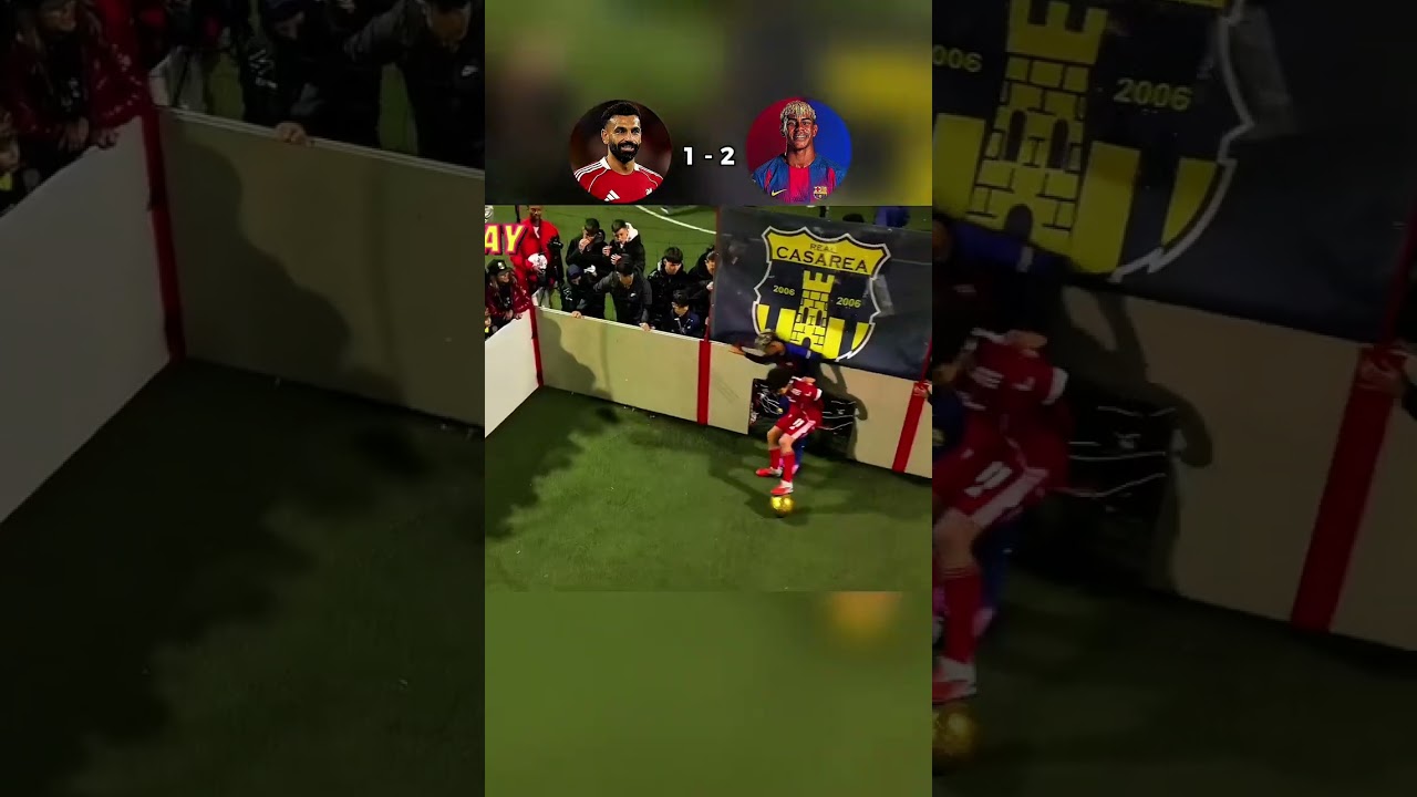  Mohamed Salah vs Mini Lamine Yamal El Clasico Liver Pool vs Barcelona football soccer  fypFootball