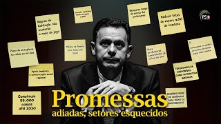 Promessas adiadas, setores esquecidos