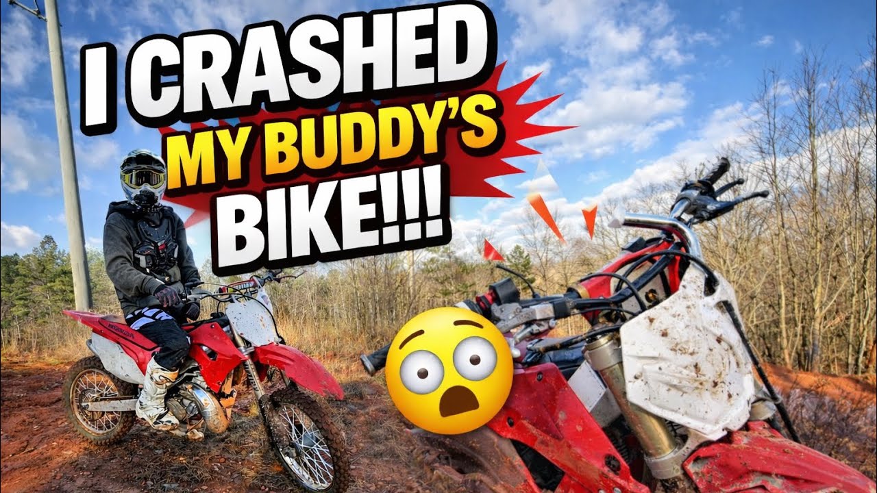 I crashed my buddy’s RARE dirtbike!!!!