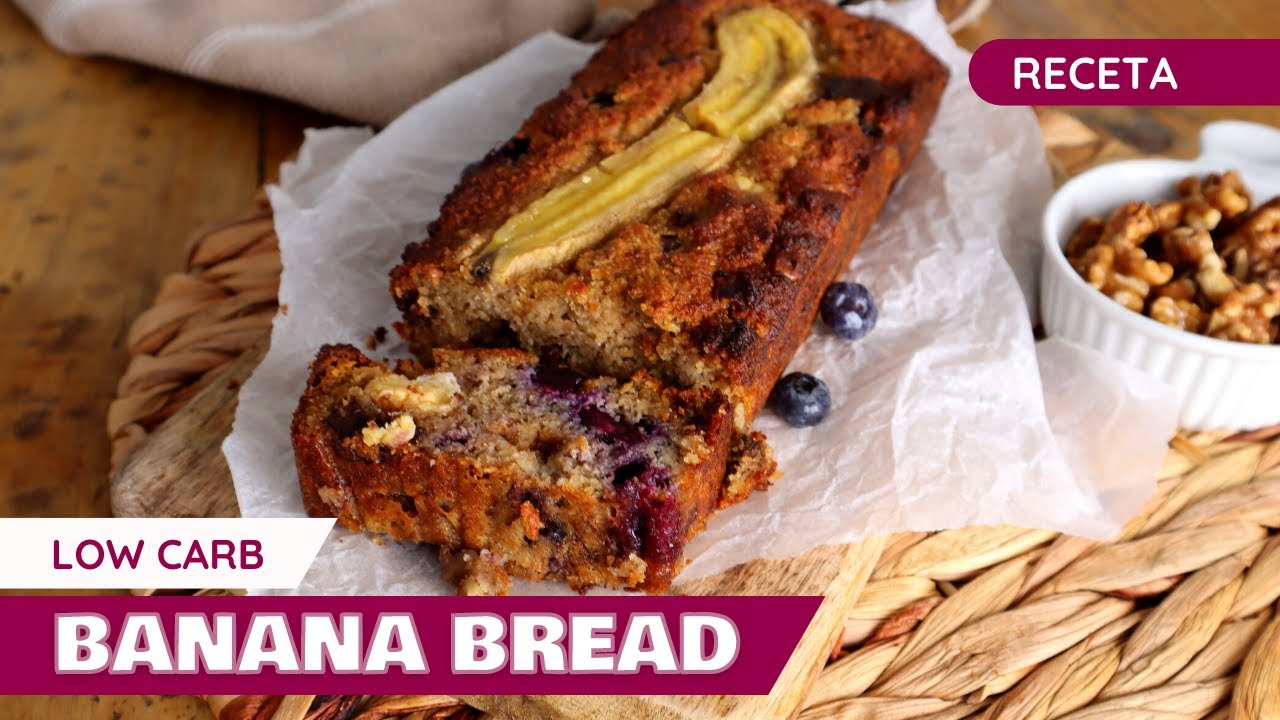 Banana Bread 🍌| Bajo en Carbohidratos | La mejor receta bizcocho de plátano | Keto con Laura