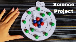 Atomic Structure model /Science model project /Art and Science exhibition /bohr's of atom 3d model