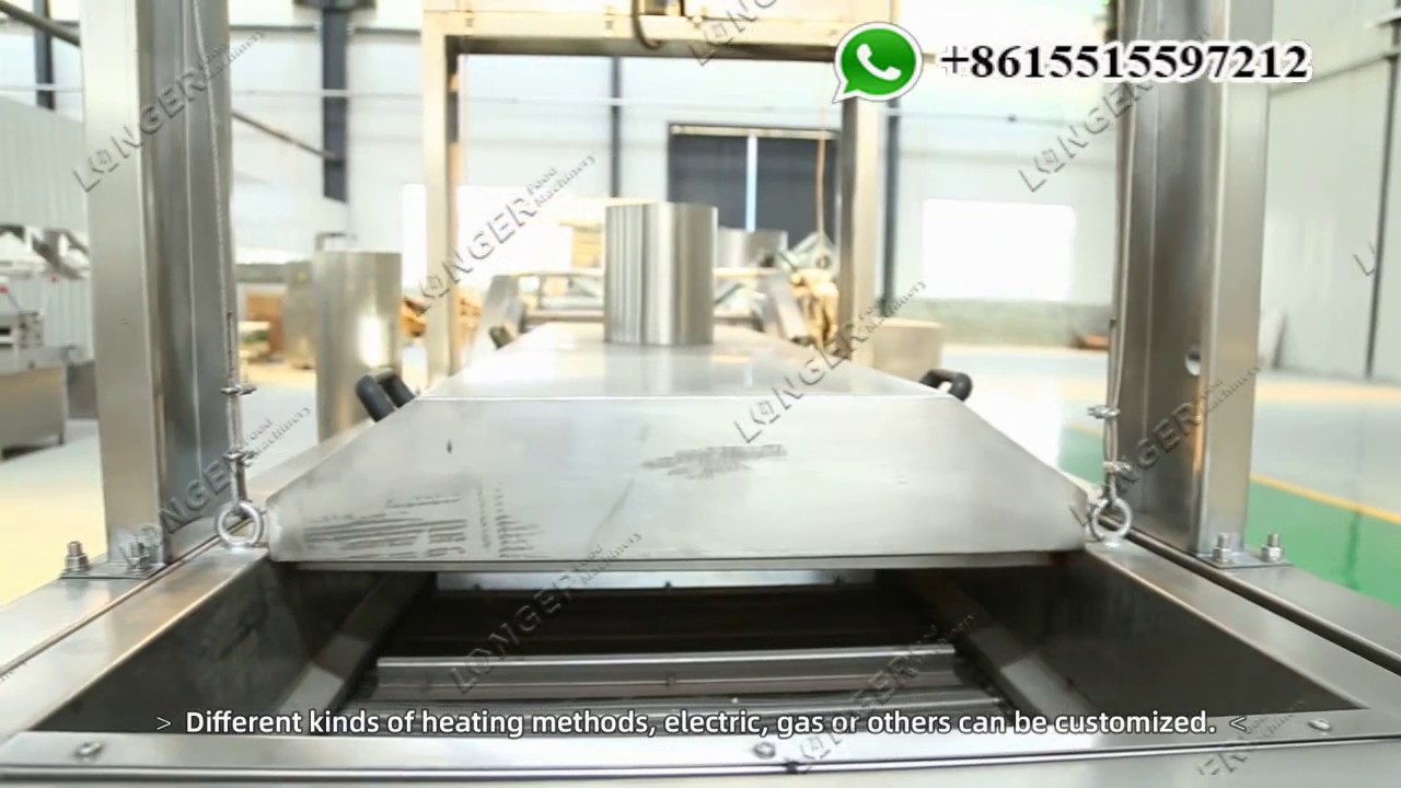 Automatic Peanut Groundnut Cashew Nuts Frying Machine Stainless Steel