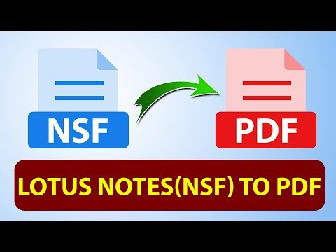 How to Convert Lotus Notes Emails to PDF File | NSF file to PDF | Export Lotus Notes mail To Pdf