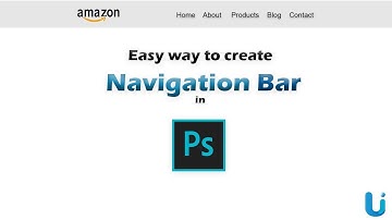 Simple website  Navigation bar (Header) design in Photoshop || UI Dev