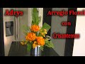 Bello Arreglo Floral con Crisantemos DIY