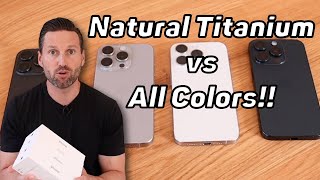 iPhone 15 Pro NATURAL TITANIUM vs EVERY COLOR!! (Is this the BEST IPHONE 15 PRO COLOR??)