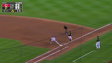 CIN@PIT: Cervelli plates Joyce on a single to short