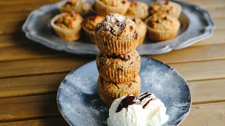 Gluten-Free Vegan Banana Muffins | Healthy & Moist