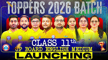 Toppers 2026 Batch Class 11th || UP Board English Medium Class 11th New Batch Launching || #toppers