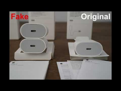 Apple 20W USB-C Power Adapter (iPhone / iPad) - Original / Real vs. Fake -  Fast & Easy comparison 