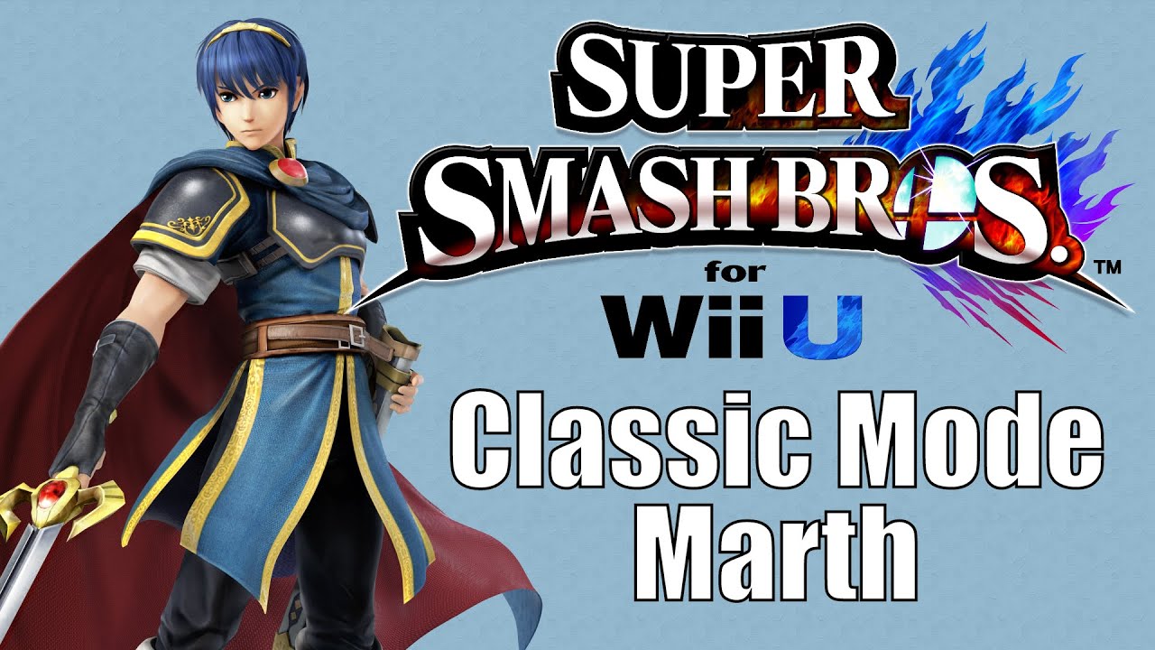 Super Smash Bros Wii U Classic Mode: Marth - YouTube