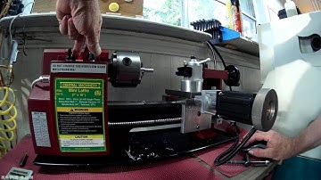 MINI LATHE CNC threading 1/2 by 13 thread first test on aluminum