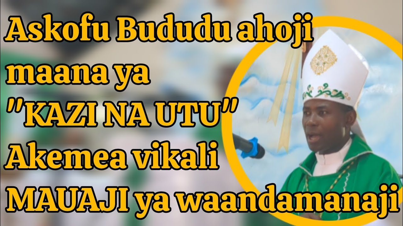 Епископ БУДУДУ подвергает сомнению значение выражений «ТРУД И ЧЕЛОВЕЧНОСТЬ». Он решительно осужда...