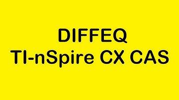 DiffEQ: 1st order Differential Equations—Linear Equations (TI-nSpire CX CAS)
