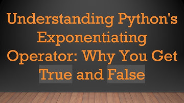 Understanding Python