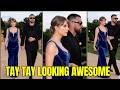 NEW! Taylor Swift Looked Absolutely Stunning With Fiancé Travis Kelce at a Friend’s Wedding 🔥