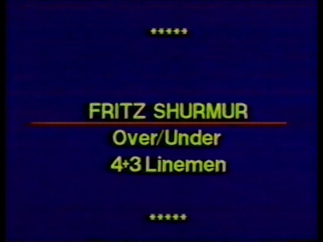 Over & Under 43 Linemen - Fritz Shurmur, GB Packers