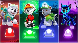 PAW Patrol: The Mighty Movie Chase🌟 Rubble 🌟 Skye 🌟Marshall  ☄️ Tiles Hop EDM Rush!