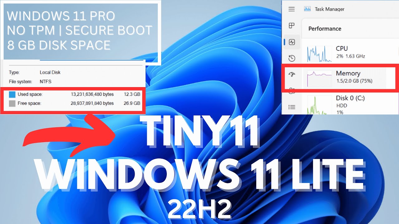 How to download and install Tiny windows 11 