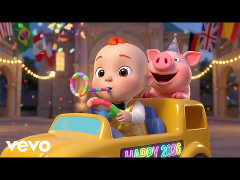 WiggleToons - Wheels On The Bus | New Year 2026 Song | Nursery Rhymes & Kids Songs | WiggleToons
