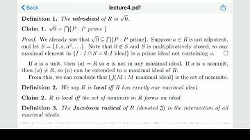Nilradical of R is √0🍁