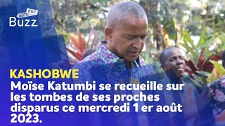 Moïse Katumbi se recueille sur les tombes de ses proches