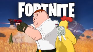 Peter Griffin plays Fortnite with his BIGGEST enemy!