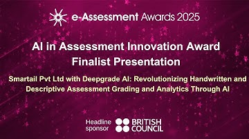 2025 International e-Assessment Awards AI in Assessment Innovation Award Finalist Smartail Pvt Ltd