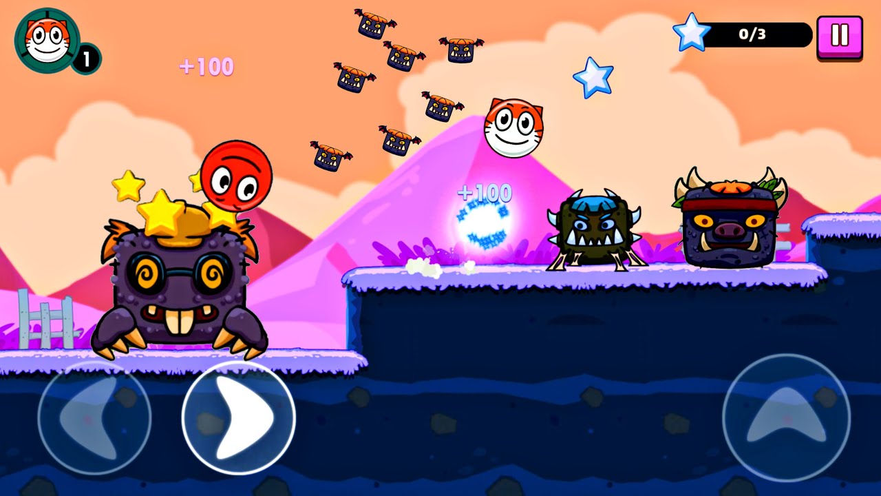 Red Ball 7 Gameplay Snow Map ❄️☃️ (iOS, Android)