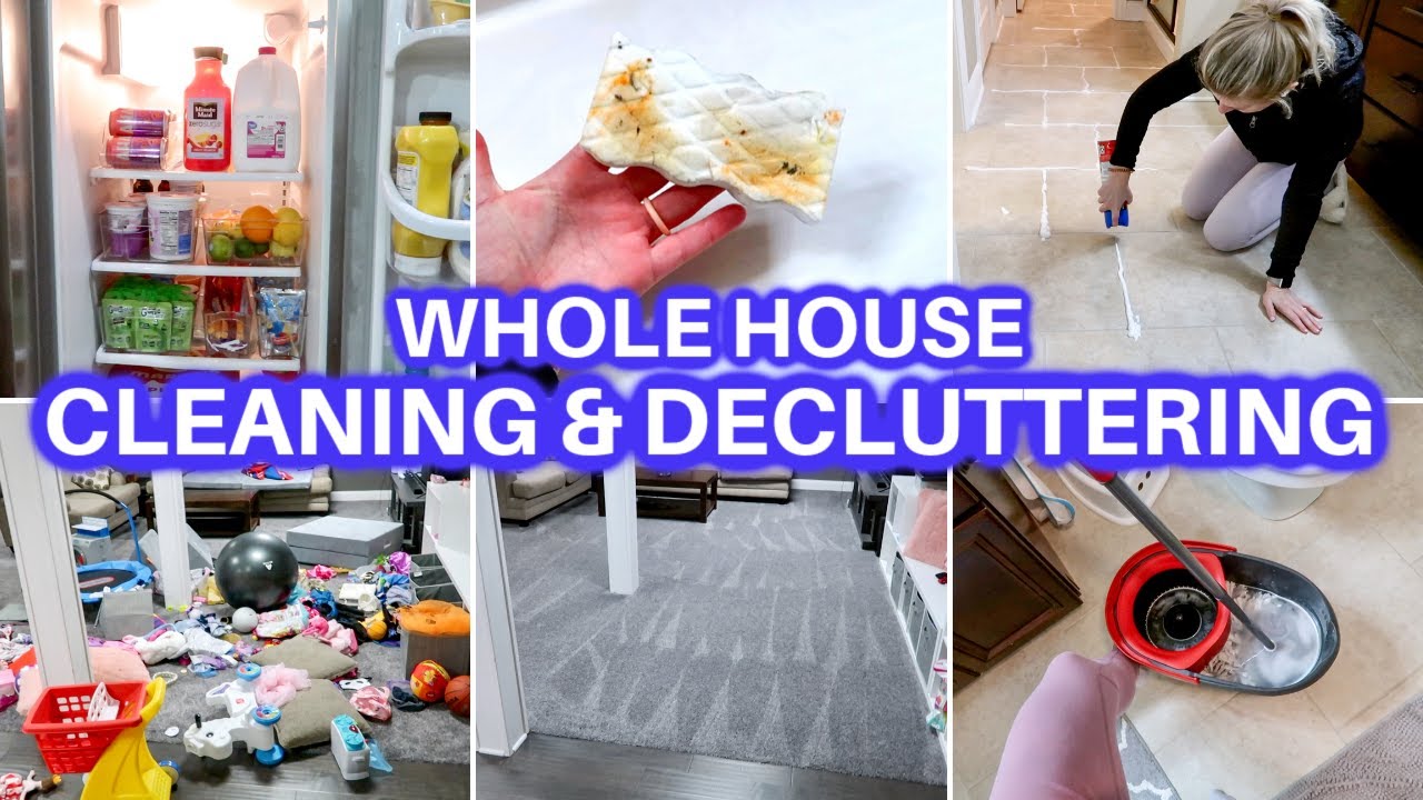 WHOLE HOUSE CLEAN WITH ME DECLUTTER ORGANIZE | DAYS OF SPEED CLEANING ...