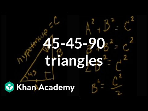 Video: Jsou sin 45 a cos 45 totéž?