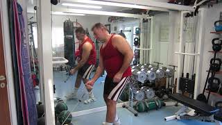 Biceps - cable variations and mechanical drop sets