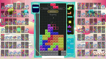 Tetris 99 - CPU Battle, CPU Level 5 (Fancy Theme)