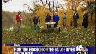 JFNew riverbank stabilization project featured on NBC's WNDU
