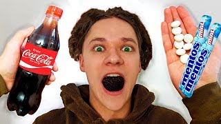 Coca Cola and Mentos in the Mouth EXPERIMENT