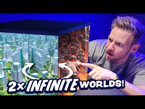 I Made Two Infinite Worlds In One Box!!