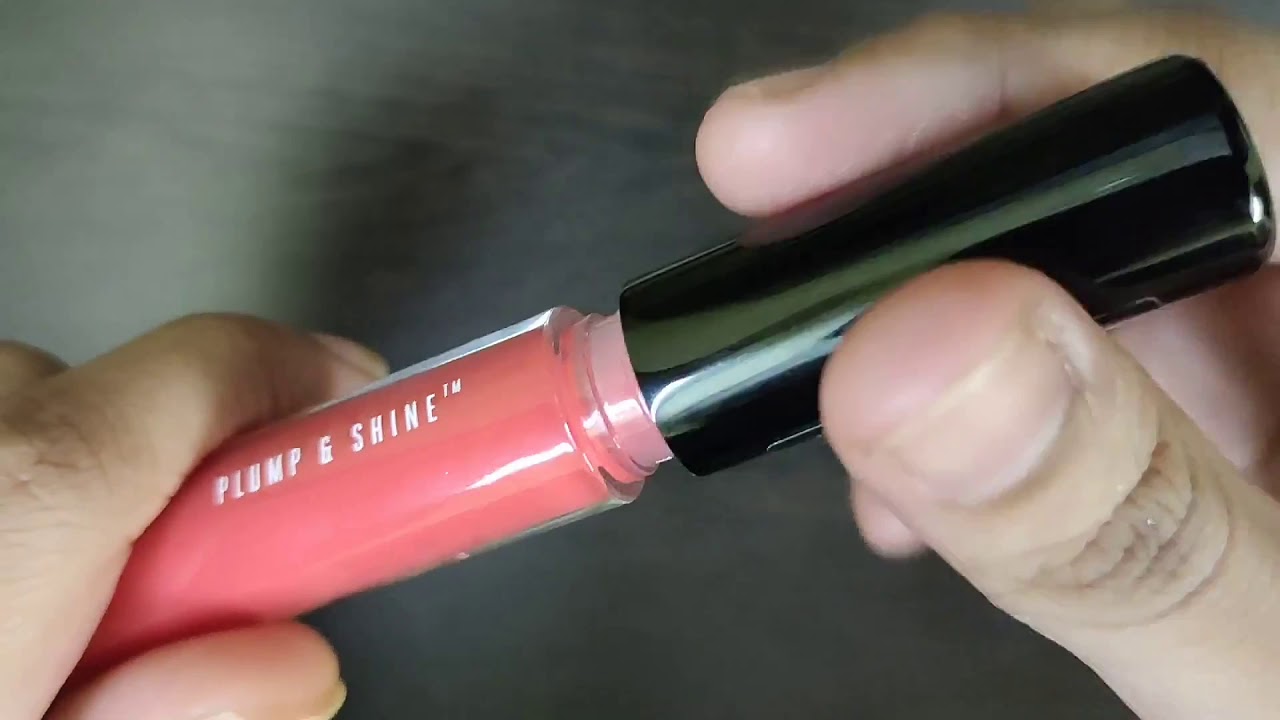 Lakme absolute plum and shine lip gloss review swatch review YouTube