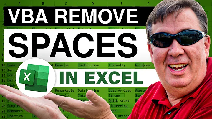 Learn Excel 2010 - "Remove Spaces with VBA": Podcast #1465