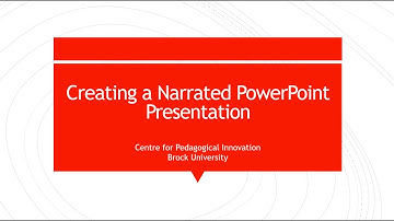 Creating a Narrated PowerPoint Presentation and Uploading to Lessons in Sakai